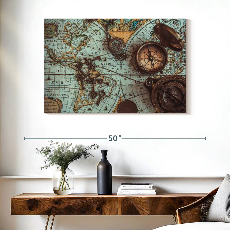 Aletra Maps, 26" H x 39" W