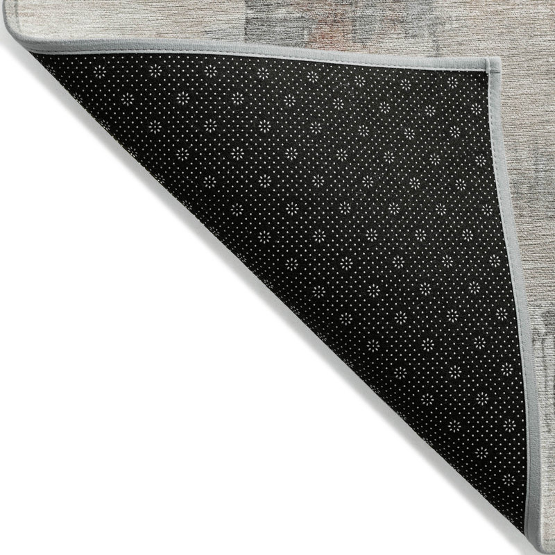 Tapis paprika Xhevrie intérieur / extérieur lavable à la machine, Rectangle 5 pi x 7 pi 6 po