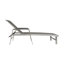 Ensemble de 2 chaises longues d'extérieur en aluminium réglables avec cadre et filet