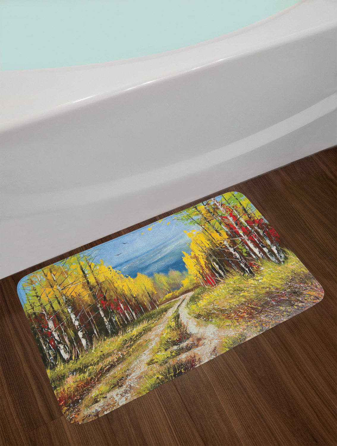 East Urban Home Fine Art Bath Rug | Wayfair