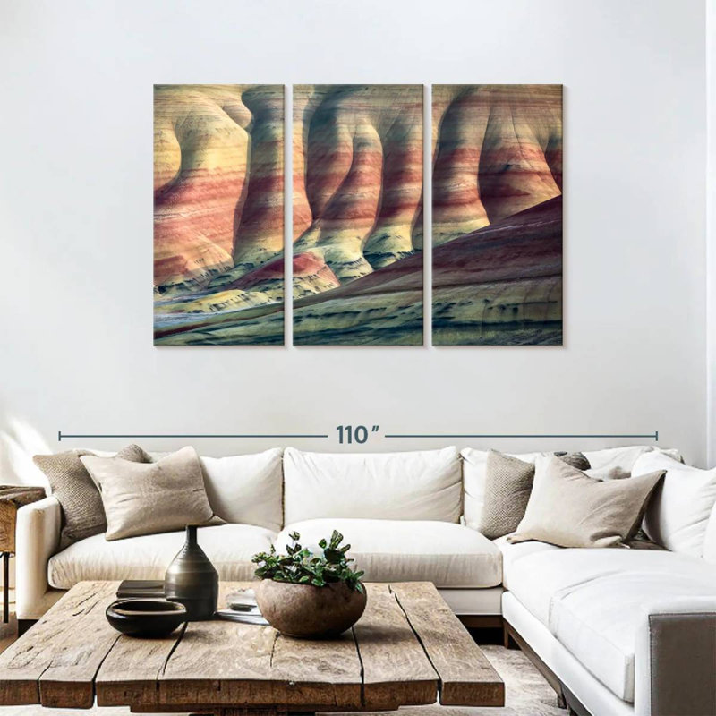 Alvord Painted Hills, 48" H x 74" W