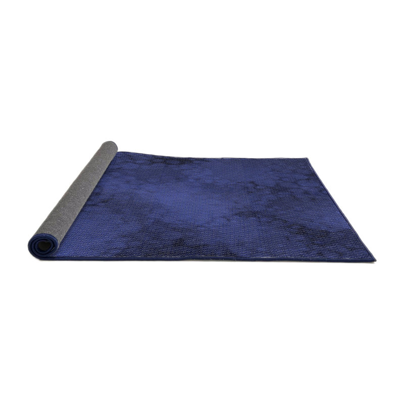 Mauve abstrait Tapis décoratif, Rond 8 pi