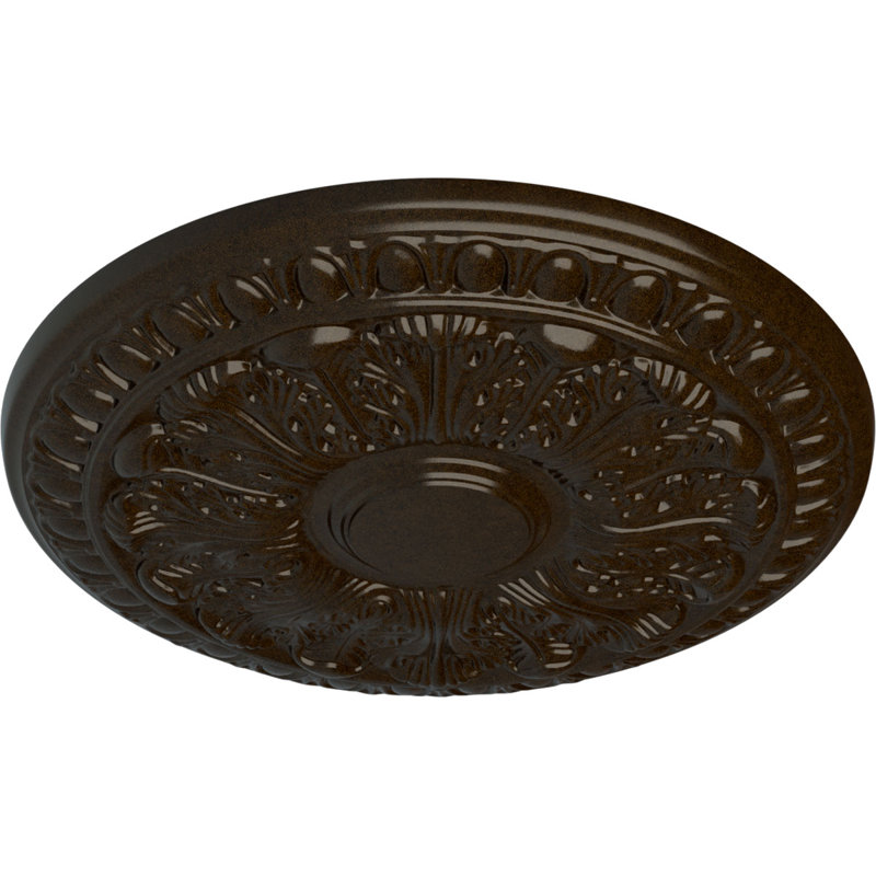 Médaillon de plafond H 15,75 po x l 15,75 po x P 1,5 po Colton, Bronze