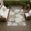 Tapis géométrique intérieur / extérieur lavable à la machine Chantille ACN2977-355128212-355128213