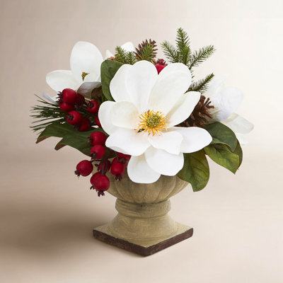 Magnolia Floral Arrangement in Pot