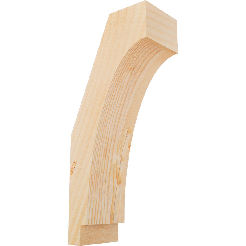 Attelle impériale du genou, Sapin de Douglas, Lisse, H 14 po x l 3,5 po x P 6 po