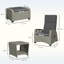 Wicker 2 - Person Garden Lounge Set with Cushions-1739672073-1739672074
