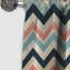 Chevrons de couleur douce rétro multicolore I - rideaux à chevrons - rideau occultant - 1 panneaux-107555423