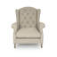 Dowty Linen Tufted Wingback Chair
