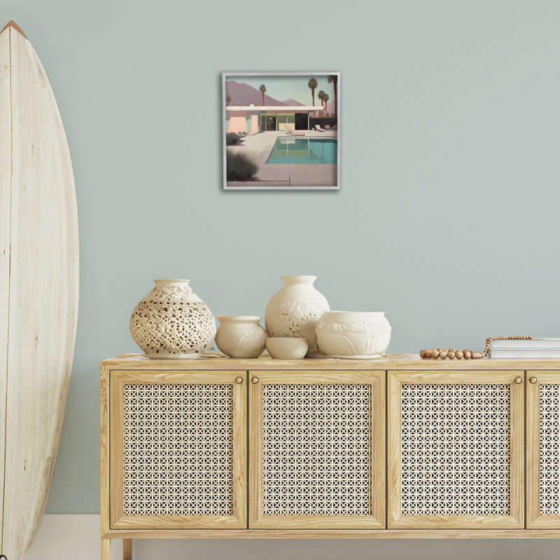 Art californien, estampe numérique encadrée par Noah Bay, Estampe numérique Farmhouse, H 17 po x l 17 po