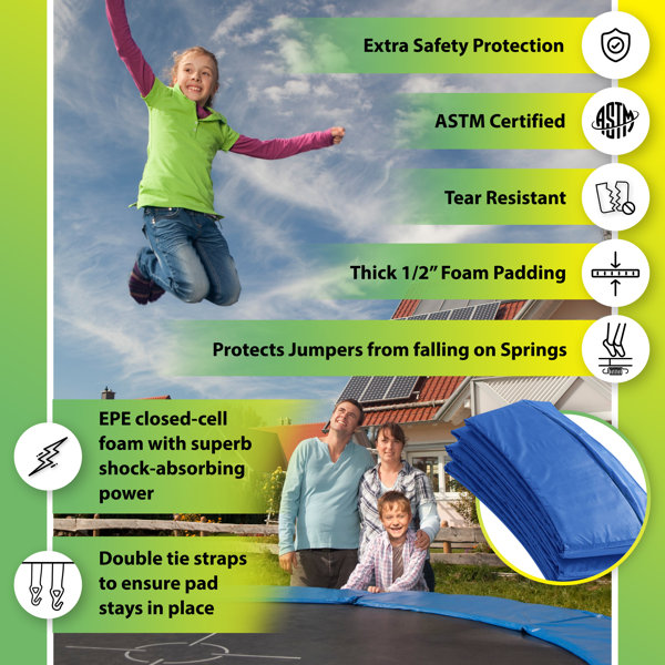 Upper Bounce Machrus Upper Bounce Spring Pad Safety Cover - For Foldable  Round Mini Rebounder Trampolines & Reviews - Wayfair Canada