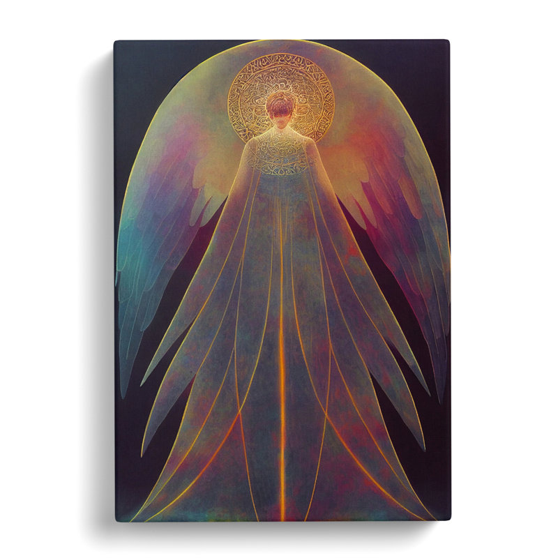 Angel Mandala - Wrapped Canvas, 50cm H x 35cm W x 3cm D