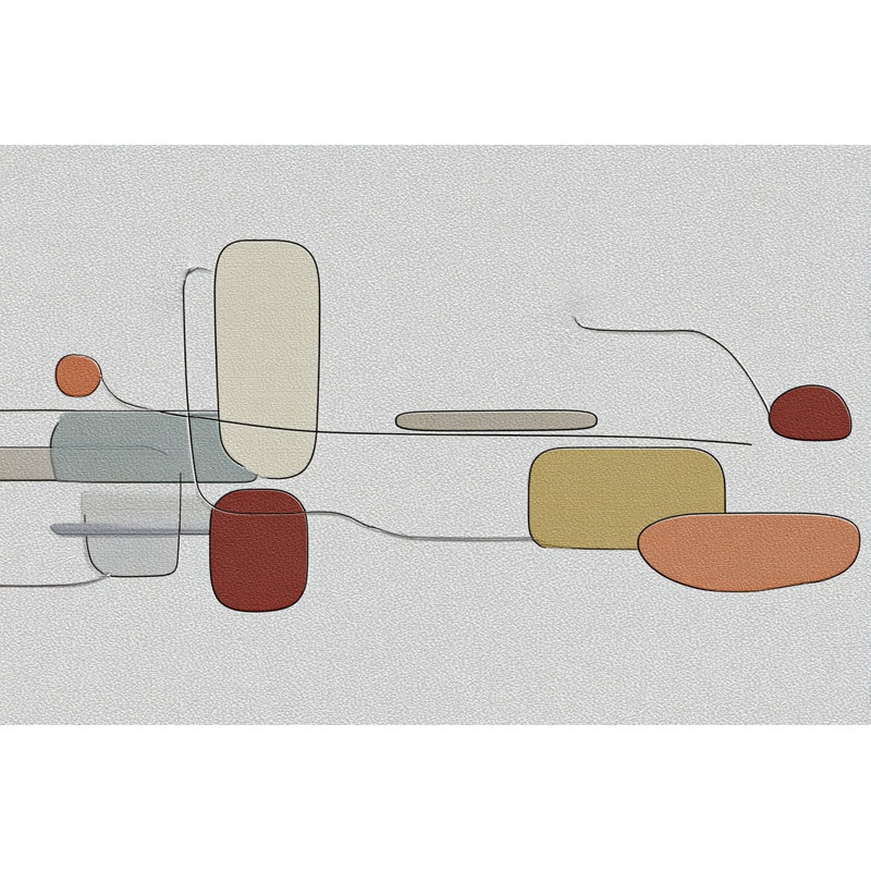Art mural abstrait abstrait, H 12 po x l 16 po x P 1 po