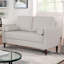 Contemporary Style 1Pc Loveseat With Pillows