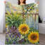 Jeté en flanelle Sunflowers-134400023