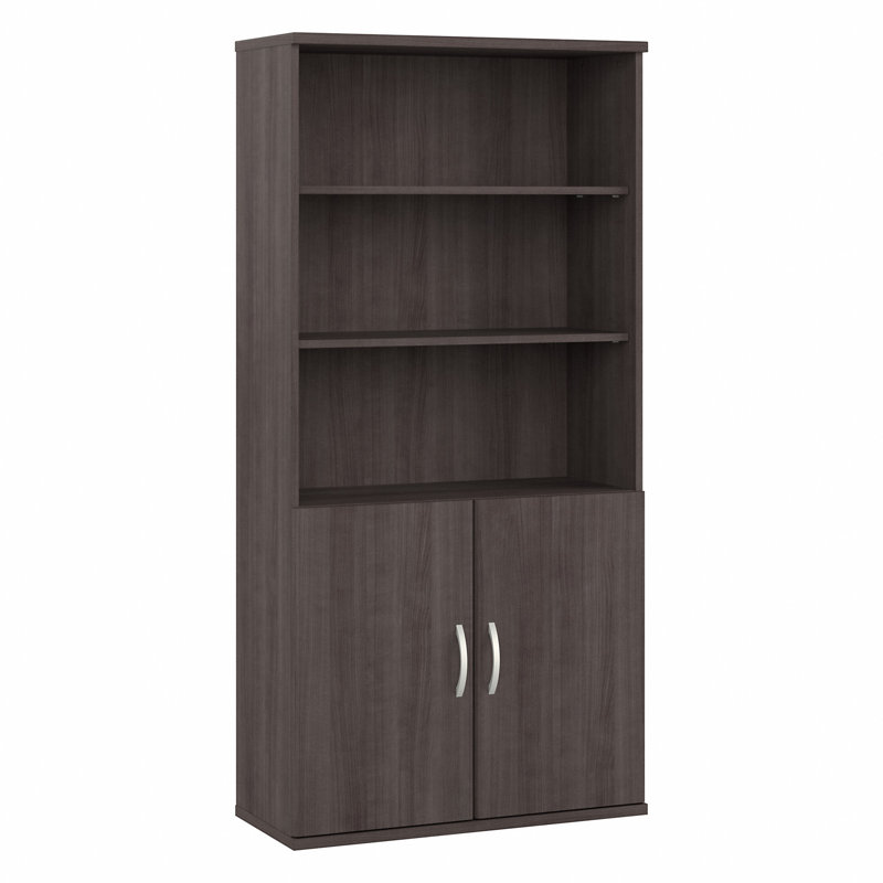 Studio A Storage Bookcase, Storm Gray
