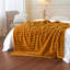 Plush Faux Fur Throw Blanket, Ultra Soft Warm Blanket, Bubble Stripe Design for Couch Sofa Everyday Home Comfort-137639902