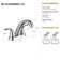 Nicole 5.45" CUPC Certified 2-handle Bathroom Sink Faucet