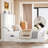 Velvet Upholstered Wingback Platform Bed-1004497206-1004497209