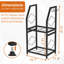 Analiha 39.9cm W Metal Log Rack