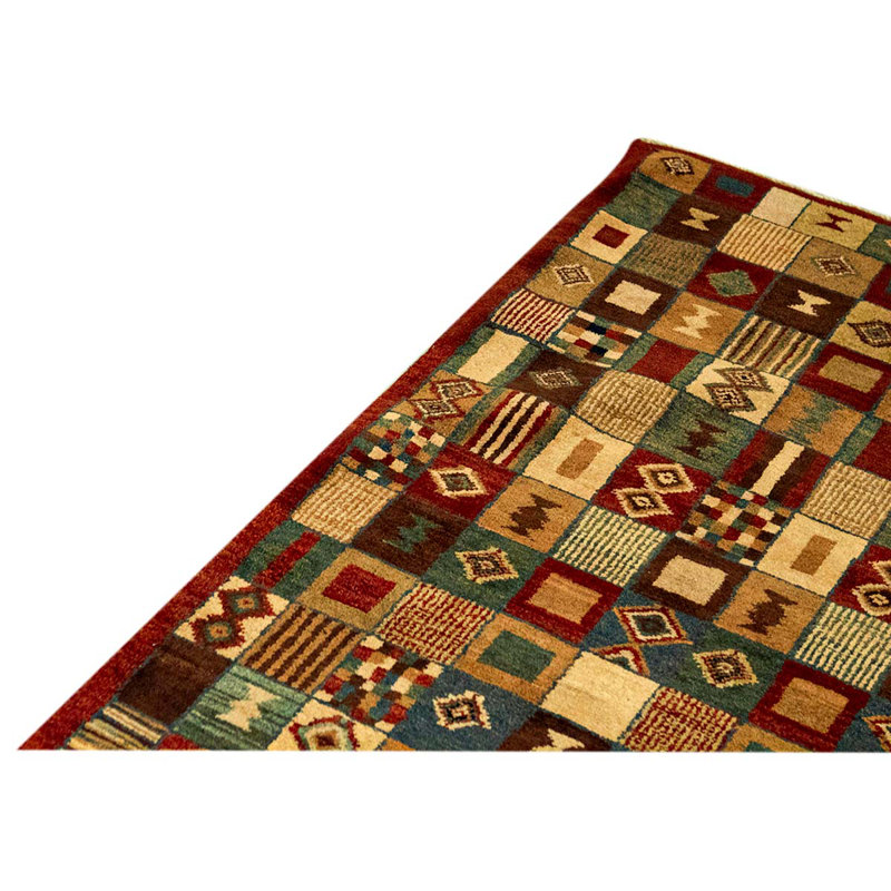 Wool Patchwork Area Rug