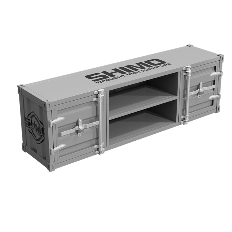 Crédence de rangement 59,05 po, Gris