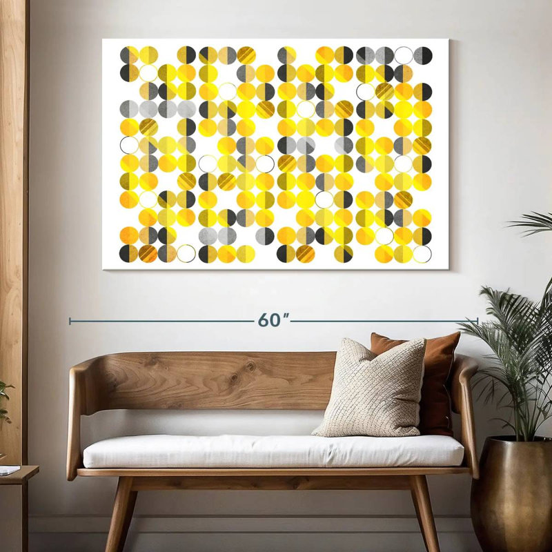 Avery, abstrait géométrique, H 34 po x l 51 po
