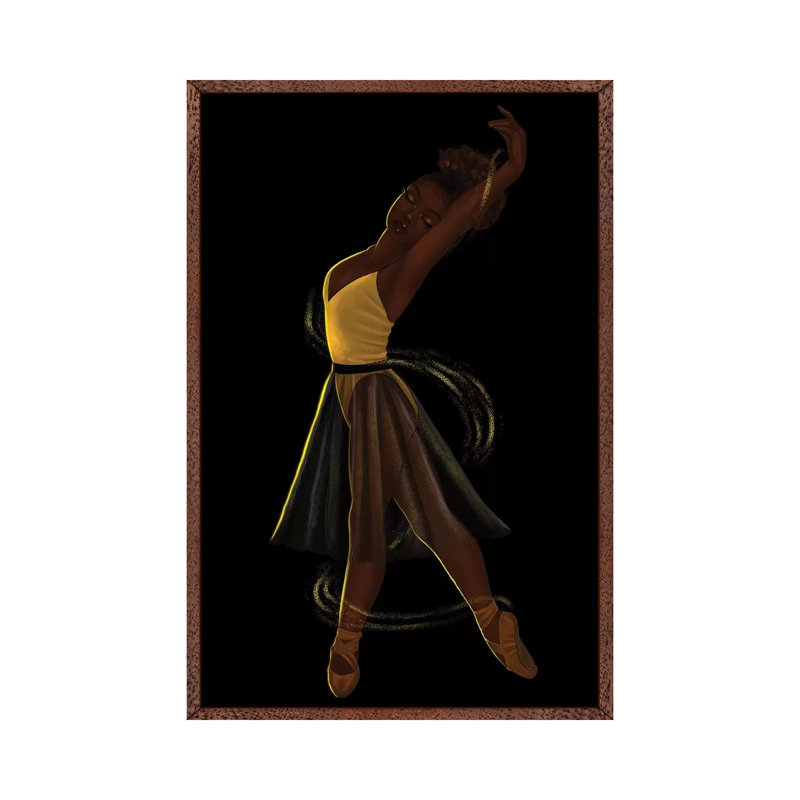 On My Toes by Princess Karibo - Print on Canvas, Classic Brown Wood Framed, 152.5 cm H x 101.5 cm W