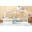 Lit plateforme simple avec trois tiroirs de rangement, blanc