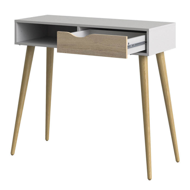 Havana 270.76cm Console Table, White/Oak