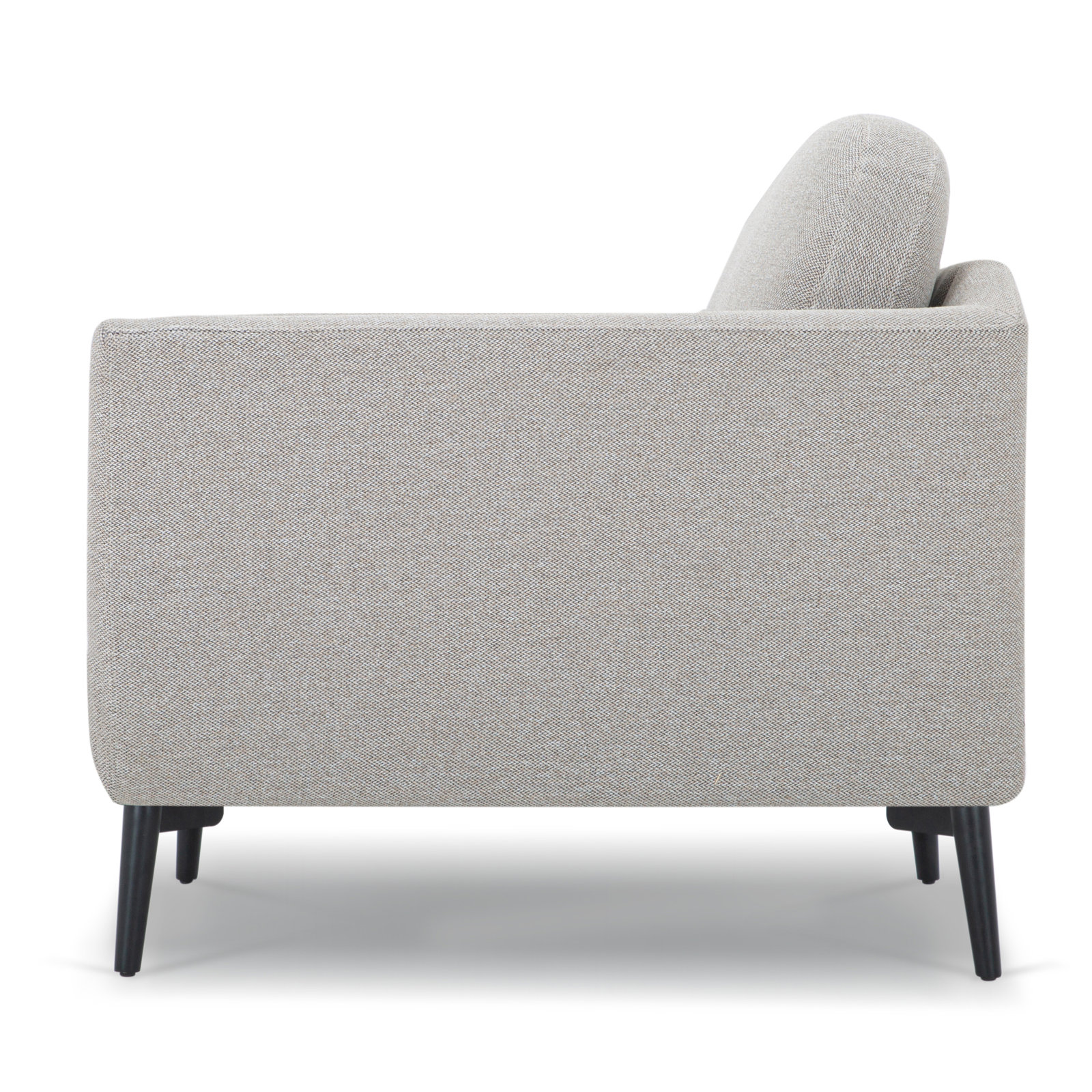 Tyndall Oak and Pine Armchair, Mushroom Performance Basketweave