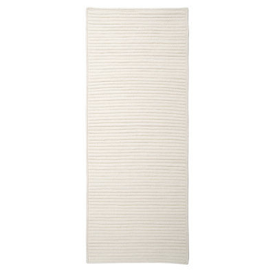 Altee Braided Area Rug in White