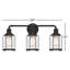 Leyden 3-Light Dimmable Steel Vanity Light