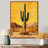 Marleana Cactus and the Desert Heat I - Cactus, reproduction d'art sur toile