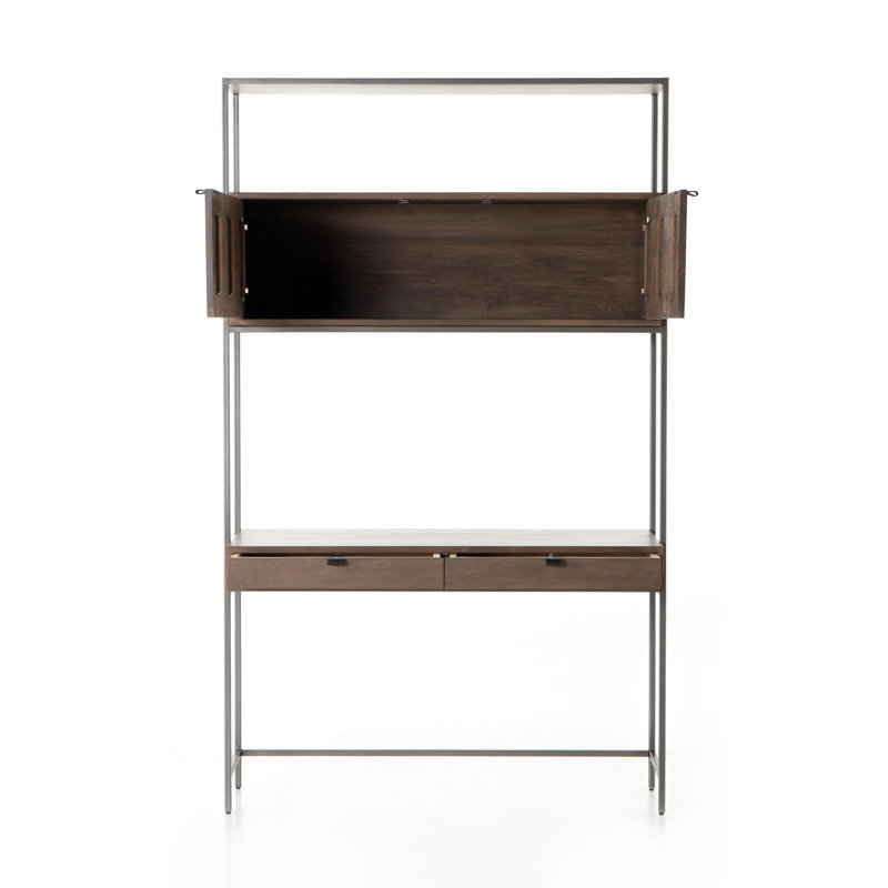 Trey Solid Wood Writing Desk, Auburn Poplar