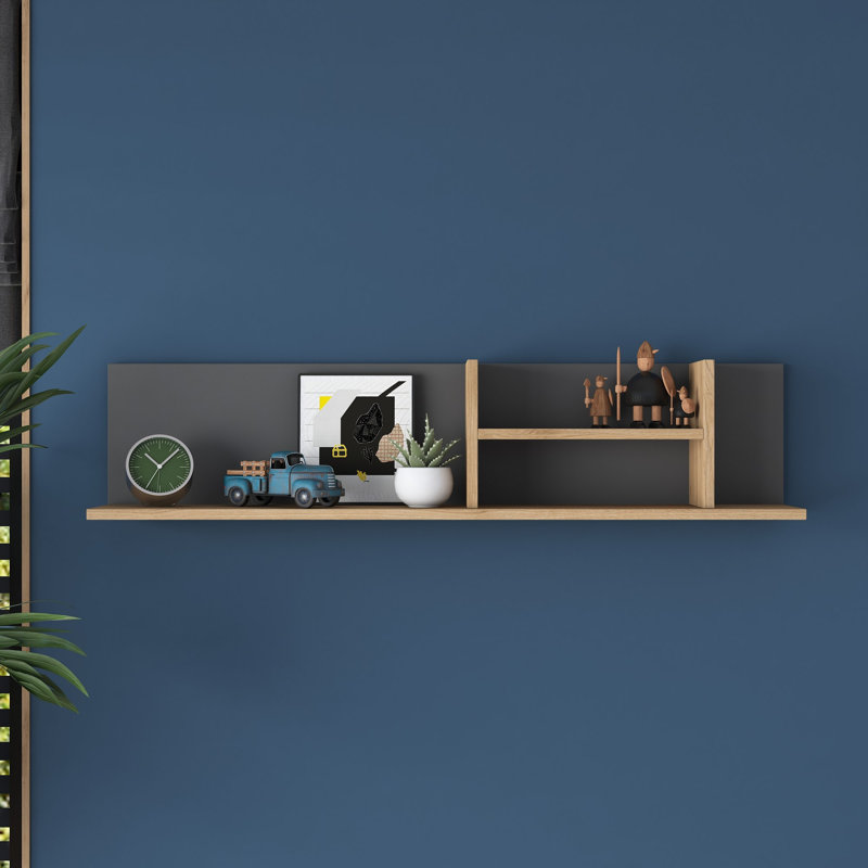 Locelso Floating Shelf, Grey