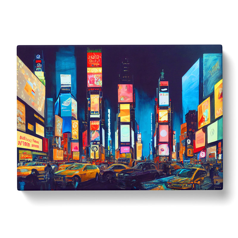 New York City Times Square Vol.2 - Wrapped Canvas, 50cm H x 76cm W x 3cm D