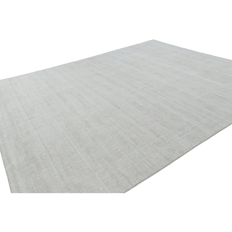 Rug & Kilim’S Oversized Textural Rug In Gray And White Tones & Striae