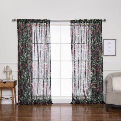 Shaunna Semi Sheer Curtain Pair