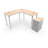 Hierarchy Height Adjustable L-Shape Sit to Standing Teacher Desk-82792545