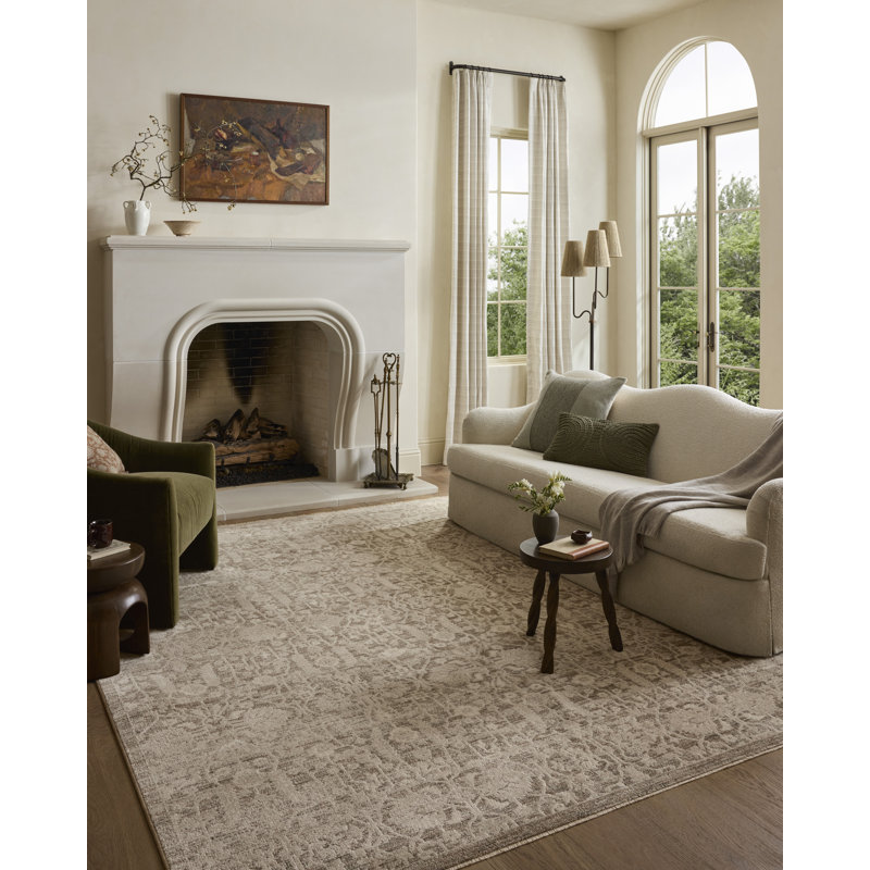 Tapis brouillard / os Loloi Clarisse, Rectangle 6 pi 3 po x 9 pi 6 po