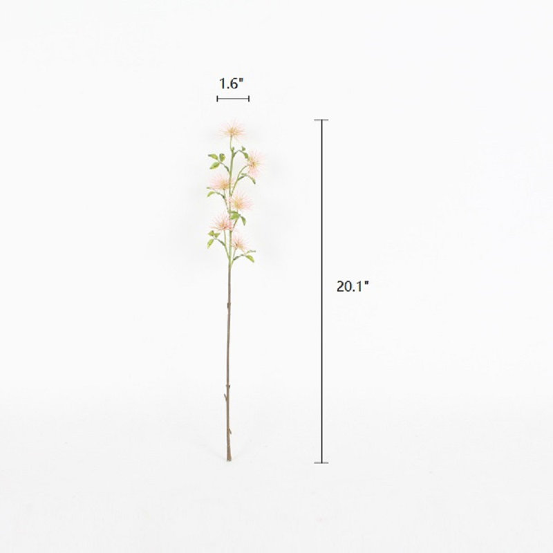 Tiges de fleurs artificielles de manguier, 3 tiges, Rose clair