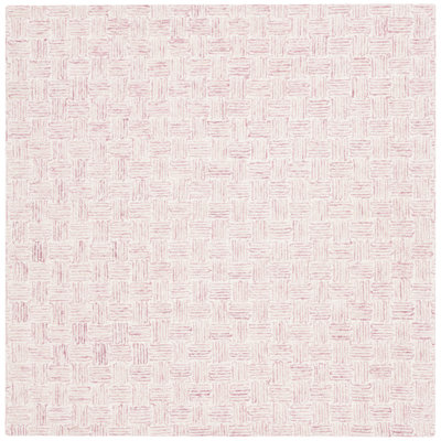 Leni Micro-Loop Area Rug In Pink/Ivory
