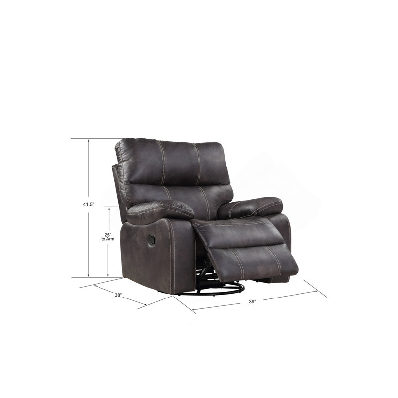 Fauteuil inclinable gris pivotant, Gris