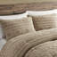 3 édredon en chenille brun clair pour très grand / très grand lit, aspect design, détails à l'épreuve,