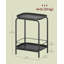 Rondey Four Leg Rectangular Tray Top Side Table-961676341