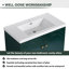 Meuble-lavabo autoportant avec lavabo en résine