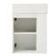 Meuble-lavabo 18,5 po avec lavabo en résine et tablettes ouvertes à gauche