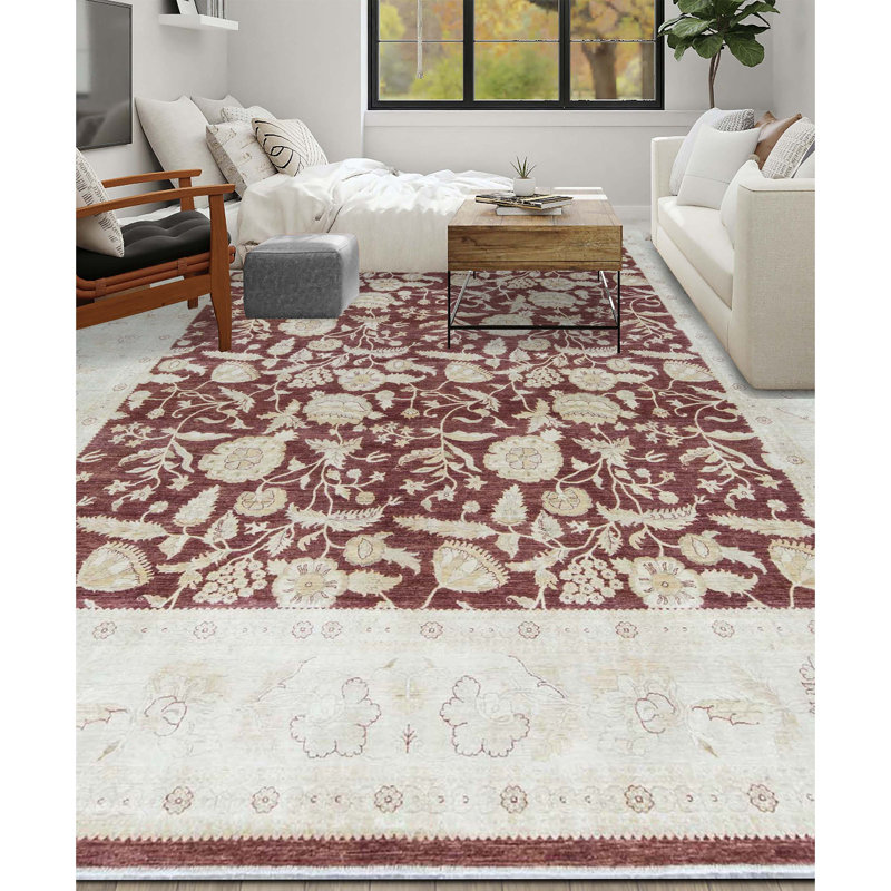 Ziegler Wool Floral Area Rug