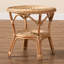 Table basse en rotin à 4 pieds avec rangement Caridwen